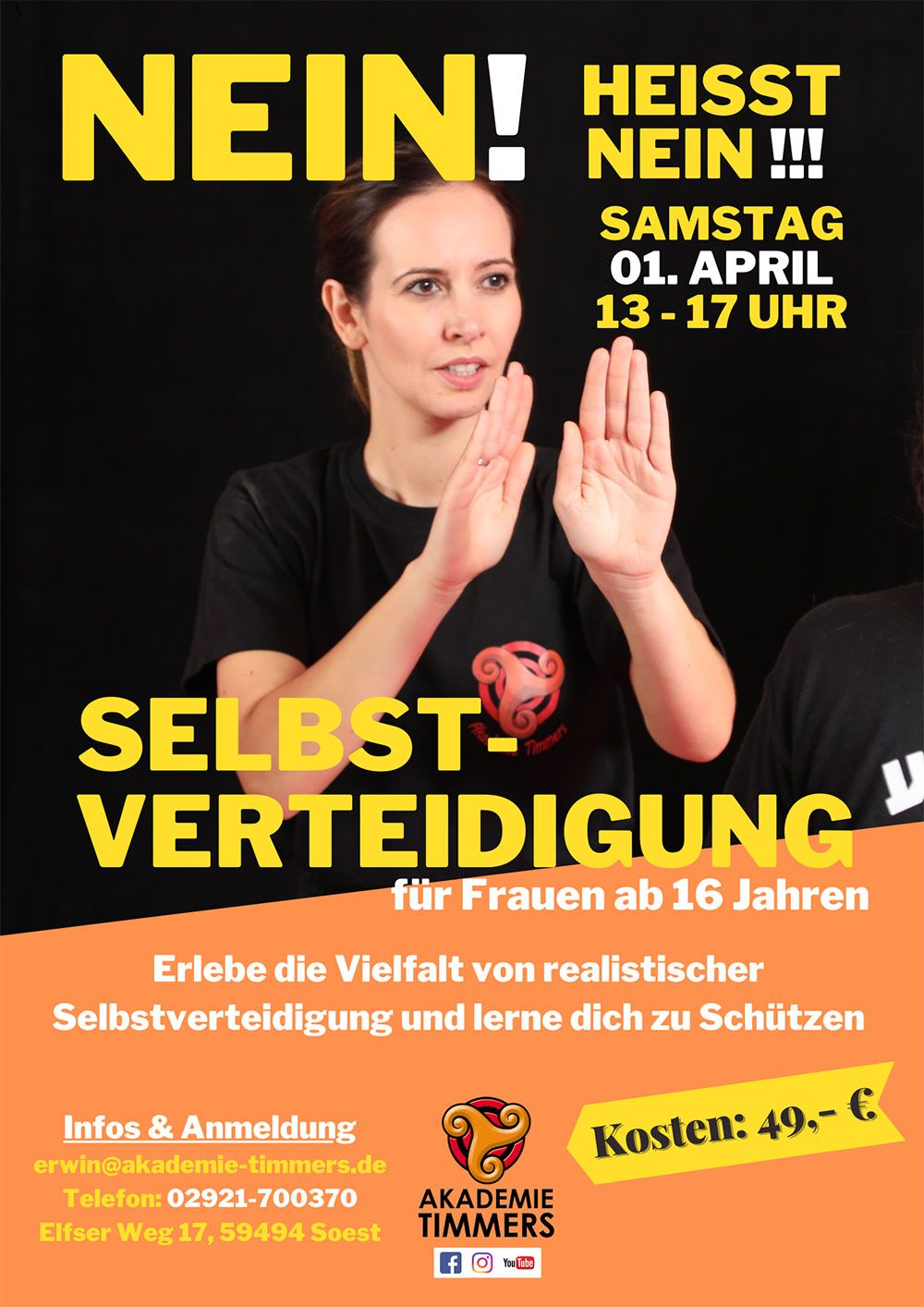 Selbstverteidigungskurs für Frauen in Soest - Akademie Timmers